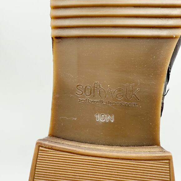 Softwalk Womens Rubi Ankle Boots US 10 Narrow EU 40.5 Brown Leather NWOB - Picture 12 of 12